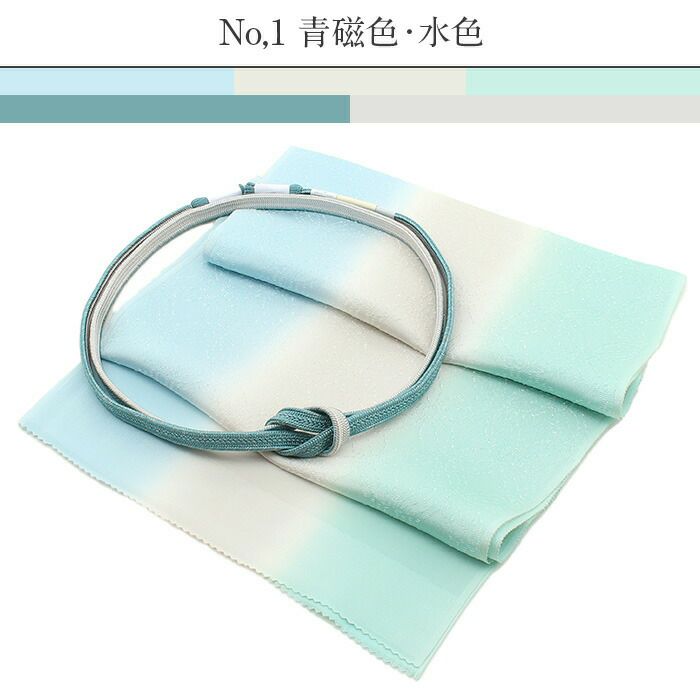 帯締め帯揚げ2点セット礼装用準礼装Kissteオリジナル水色青若菜薄黄珊瑚灰桜灰薄紫藤灰黄緑シルク正絹日本製全6タイプメール便対応訪問着礼装用フォーマル色無地付け下げ結婚式お宮参り七五三丹後ちりめんぼかしくすみカラー和色パステル