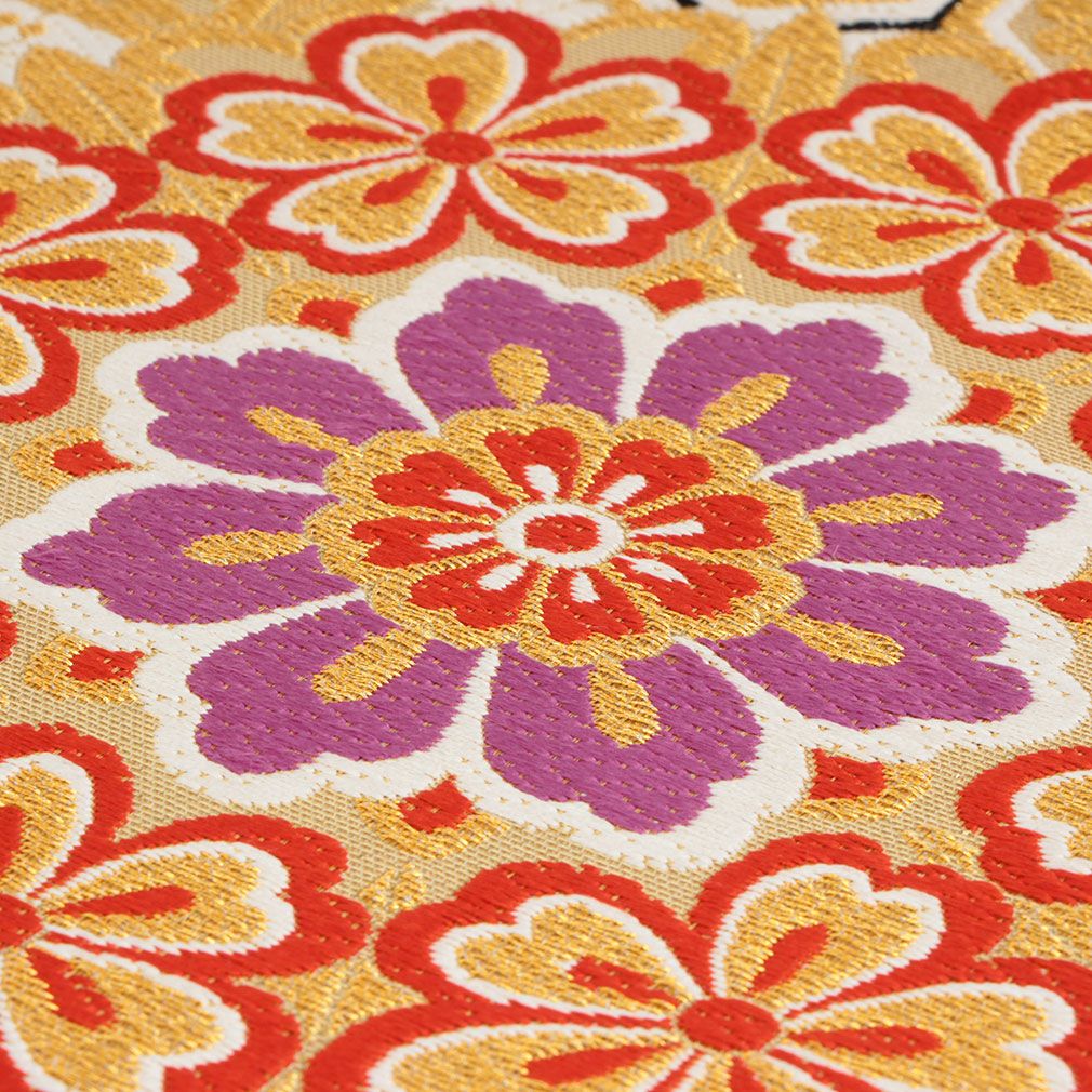 袋帯 振袖用 帯 成人式 ゴールド 桜 丸紋 西陣織 大光織物 仕立て上がり