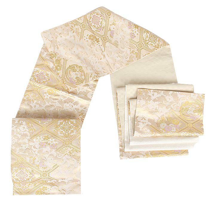 お仕立て＋ガード加工 特選暈し染刺繍付下げ【唐花◆シャンパンゴールド】 最新作プレミアム古典 白金/白地 滝泰 最高級金彩刺繍絞り友禅 牡丹柄