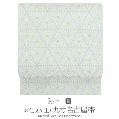 名古屋帯 夏 九寸 帯 ＜ 花尽くし ＞ 栗山吉三郎 栗山工房 和染紅型