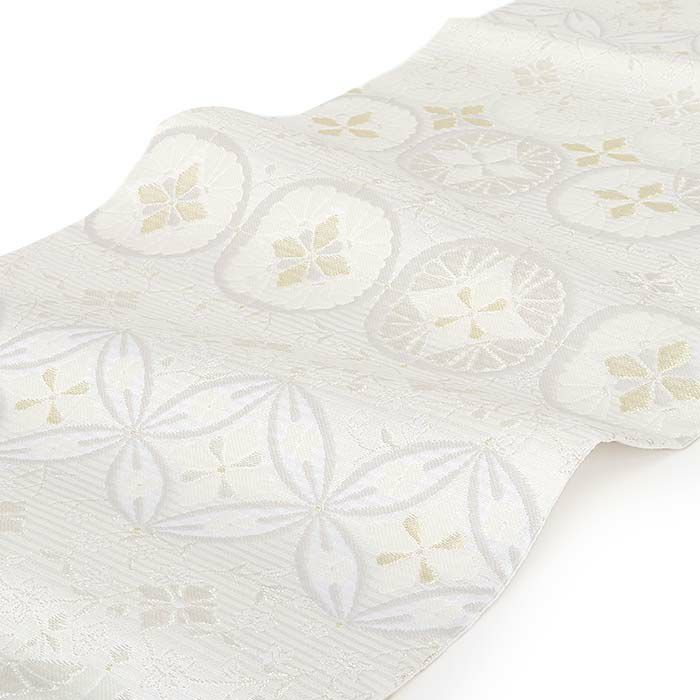 結婚式の黒留袖色留袖や訪問着に合わせたい仕立て上がり袋帯。入学式やお宮参り七五三参り等お子様の行事の礼装にも最適。フォーマルな着物を上品に装う袋帯。