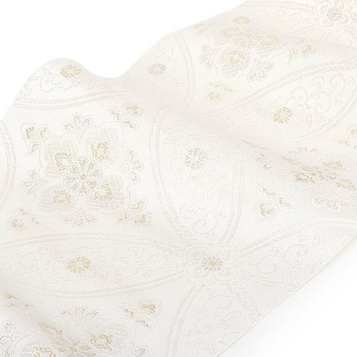 結婚式の黒留袖色留袖や訪問着に合わせたい仕立て上がり袋帯。入学式やお宮参り七五三参り等お子様の行事の礼装にも最適。フォーマルな着物を上品に装う袋帯。