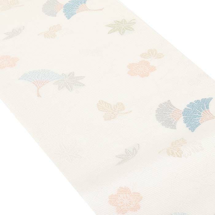 結婚式の黒留袖色留袖や訪問着に合わせたい仕立て上がり袋帯。入学式やお宮参り七五三参り等お子様の行事の礼装にも最適。フォーマルな着物を上品に装う袋帯。