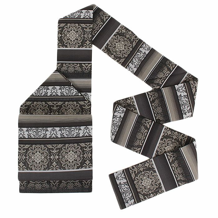 小紋紬色無地御召などのお着物にすぐ使えるお仕立て上がり九寸名古屋帯。春秋冬袷単衣の時期のお着物のお締めいただけます。