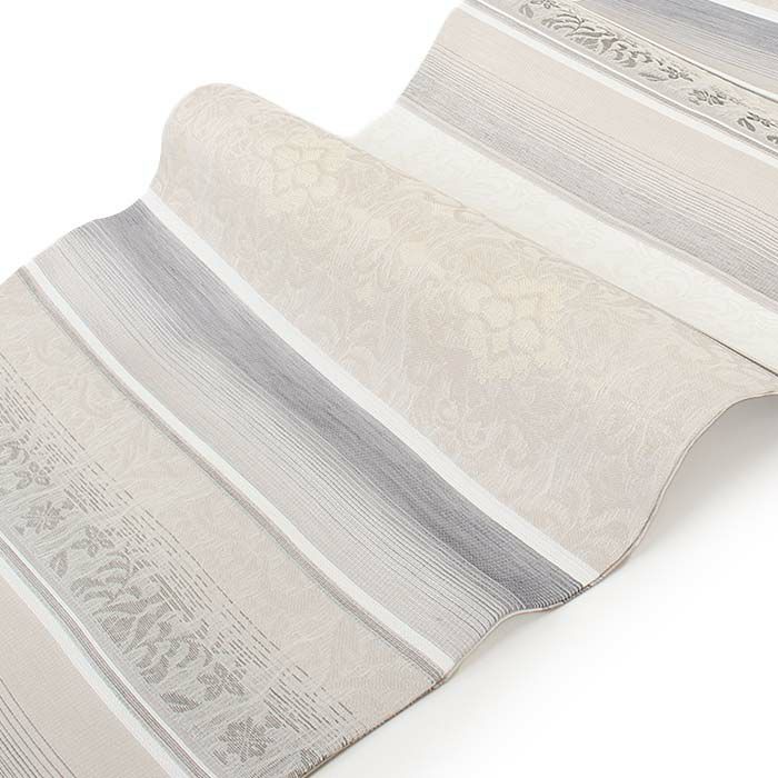 小紋紬色無地御召などのお着物にすぐ使えるお仕立て上がり九寸名古屋帯。春秋冬袷単衣の時期のお着物のお締めいただけます。