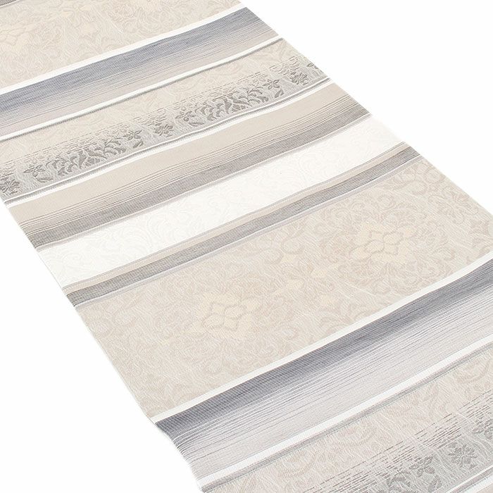 小紋紬色無地御召などのお着物にすぐ使えるお仕立て上がり九寸名古屋帯。春秋冬袷単衣の時期のお着物のお締めいただけます。