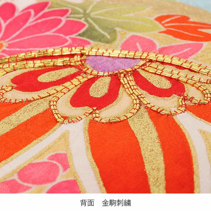 子供着物 牡丹に桜 梅 花車 金駒刺繍 ハーフ成人式 十三詣り CK-7301 子供着物 牡丹に桜 梅 花車 金駒刺繍 ハーフ成人式 十三詣り CK