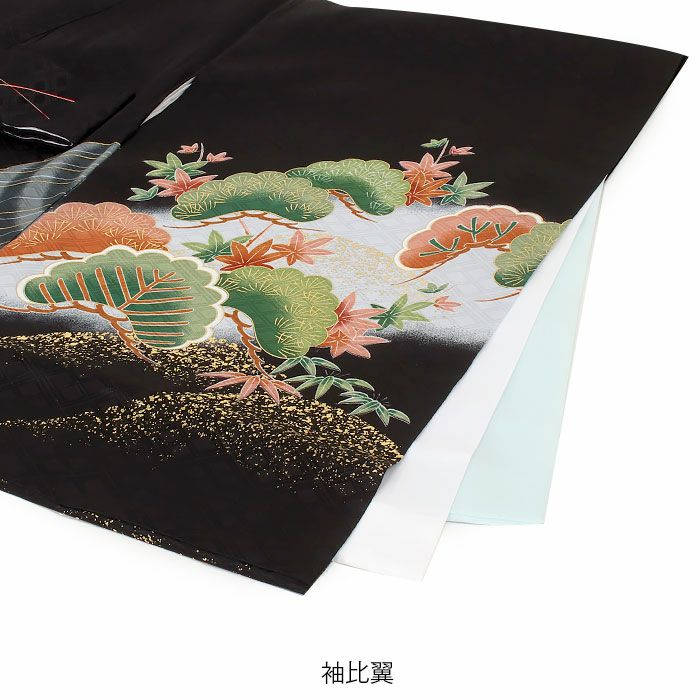 「即決価格」新品正絹産着祝着京豪華友禅、金彩仕様、特選大鷹と祝古典鼓大王松文 即決価格」新品正絹産着祝着京豪華友禅、金彩仕様、特選大鷹と祝