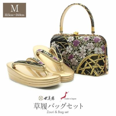 留袖用草履バッグセット 訪問着用 フリーサイズ Lサイズ 日本製