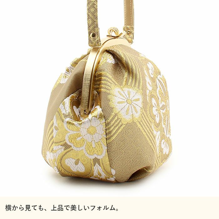 草履バッグセット成人式振袖用成人用世美庵Lサイズゴールド花紋振袖用帯地3枚芯優花緒日本製痛くない振袖卒業袴振り袖ママ振おしゃれはたちぞうり草履草履バック草履バックセット着物バックバッグ