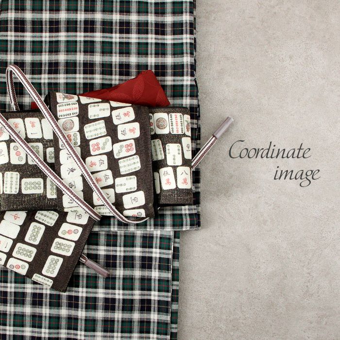 一年を通じてお使い下さい。 綿ジャカード織麻無地両面使用半巾帯 一年を通じてお使い下さい。 綿ジャカード織麻無地両面使用半巾帯 一年