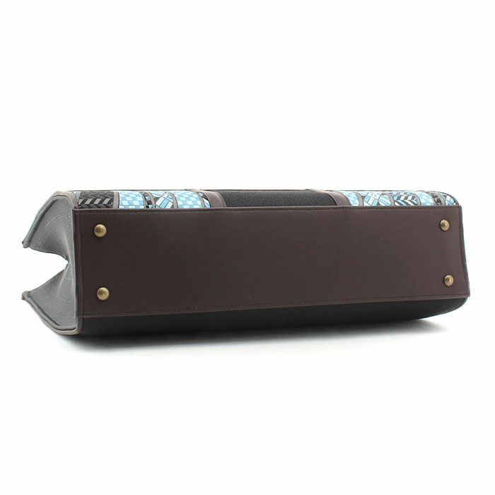 お洒落バッグ普段用華三彩博多織博多絹黒青茶献上柄日本製トートおしゃれ伝統工芸品カジュアル用小紋紬色無地御召博多織バッグ和装バックきものばっぐ鞄大きめ切り替え大人上品レディースfs