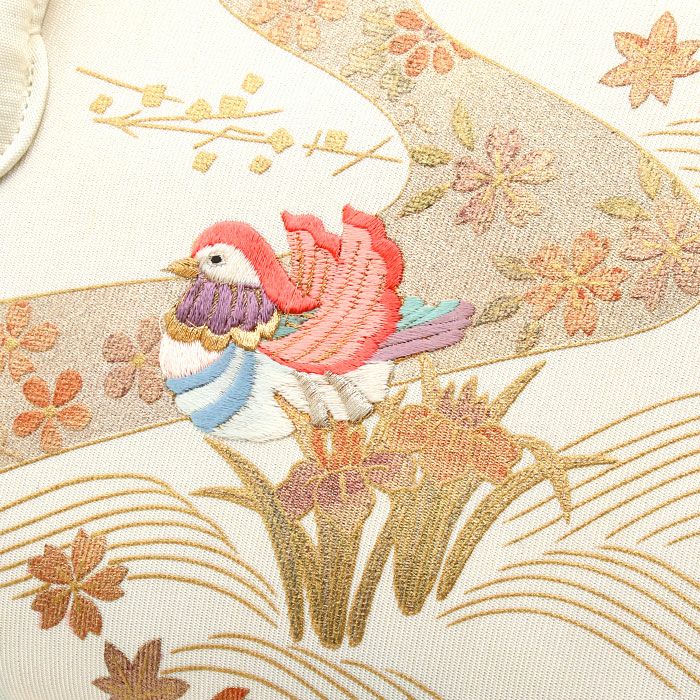 利休バッグ留袖用訪問着用白水色金おしどりあやめ正絹帯地日本製黒留袖色留袖訪問着礼装用フォーマル色無地付け下げ結婚式お宮参り七五三和装バッグフォーマル着物和装御茶席華道茶道キレイめカジュアル