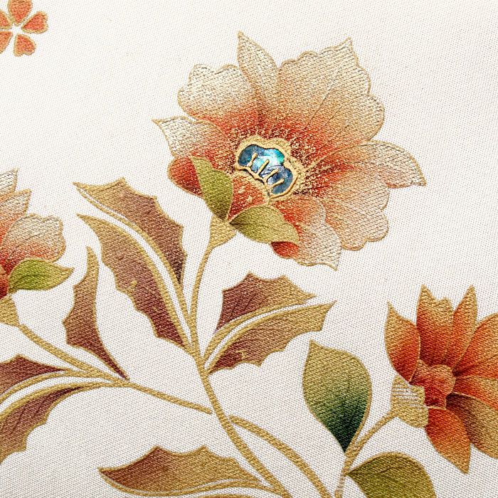 利休バッグ留袖用訪問着用アイボリーホワイト白花螺鈿正絹帯地日本製黒留袖色留袖訪問着礼装用フォーマル色無地付け下げ結婚式お宮参り七五三和装バッグフォーマル着物和装御茶席華道茶道キレイめカジュアル