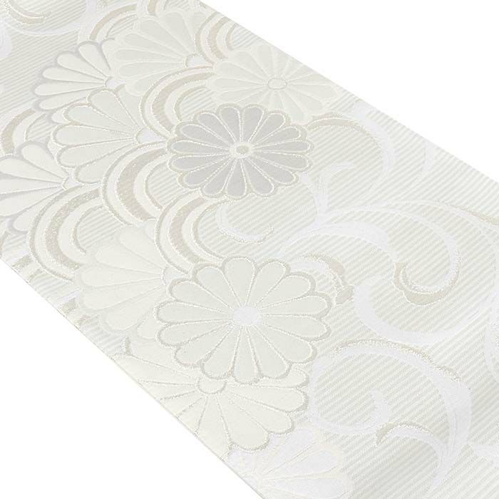 結婚式の黒留袖色留袖や訪問着に合わせたい仕立て上がり袋帯。入学式やお宮参り七五三参り等お子様の行事の礼装にも最適。フォーマルな着物を上品に装う袋帯。