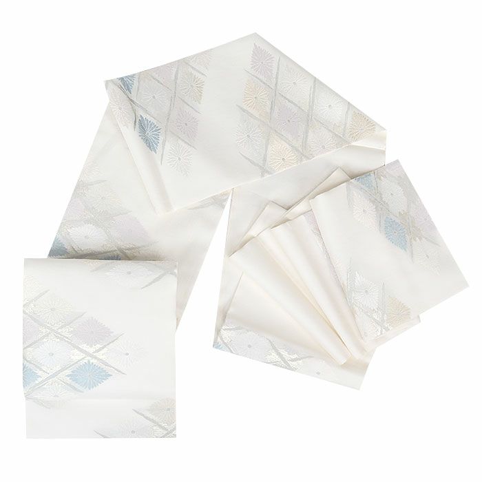 結婚式の黒留袖色留袖や訪問着に合わせたい仕立て上がり袋帯。入学式やお宮参り七五三参り等お子様の行事の礼装にも最適。フォーマルな着物を上品に装う袋帯。