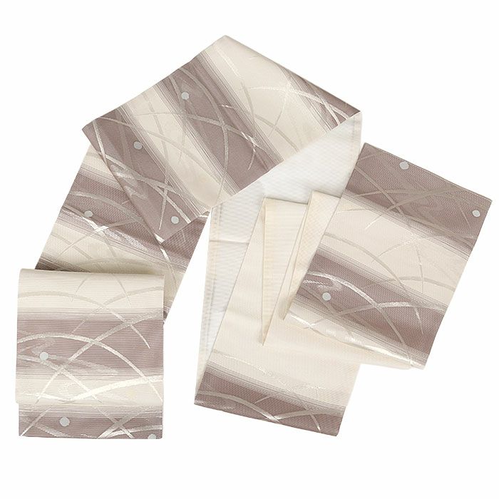 結婚式の黒留袖色留袖や訪問着に合わせたい仕立て上がり袋帯。入学式やお宮参り七五三参り等お子様の行事の礼装にも最適。フォーマルな着物を上品に装う袋帯。