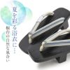 下駄レディース浴衣用ゆかた用Mサイズ木目黒塗台赤黄カラシ青レッドブルーイエロー桐下駄真田紐花緒縞高級桐下駄日本製女性女性用げた軽い真田紐鼻緒シック古典おしゃれ普段普段履き残暑
