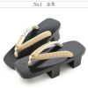 下駄レディース浴衣用ゆかた用フリーサイズLサイズ木目黒台黒塗下駄黒金茶灰グレーブラック桐下駄博多織花緒二枚歯高級桐下駄日本製痛くない歩きやすい塗り下駄シック古典おしゃれモダン普段普段履き女性女性用げた残暑