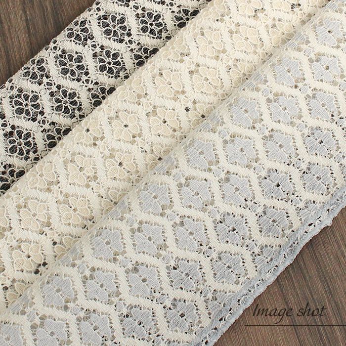 半襟半衿普段用全3色グレーベージュブラックレース小花綿ナイロンポリエステル日本製春夏秋冬メール便対応可カジュアル小紋紬色無地御召茶道華道お稽古和装通販購入シアー透け感お洒落かわいいモダン花レース繊細