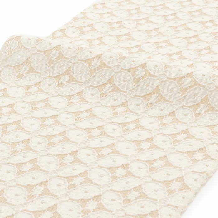 半襟半衿普段用全4色グレーブラックベージュオフホワイトレース七宝綿ナイロンポリエステル日本製春夏秋冬メール便対応可カジュアル小紋紬色無地御召茶道華道お稽古和装通販購入シアー透け感お洒落かわいいモダン繊細