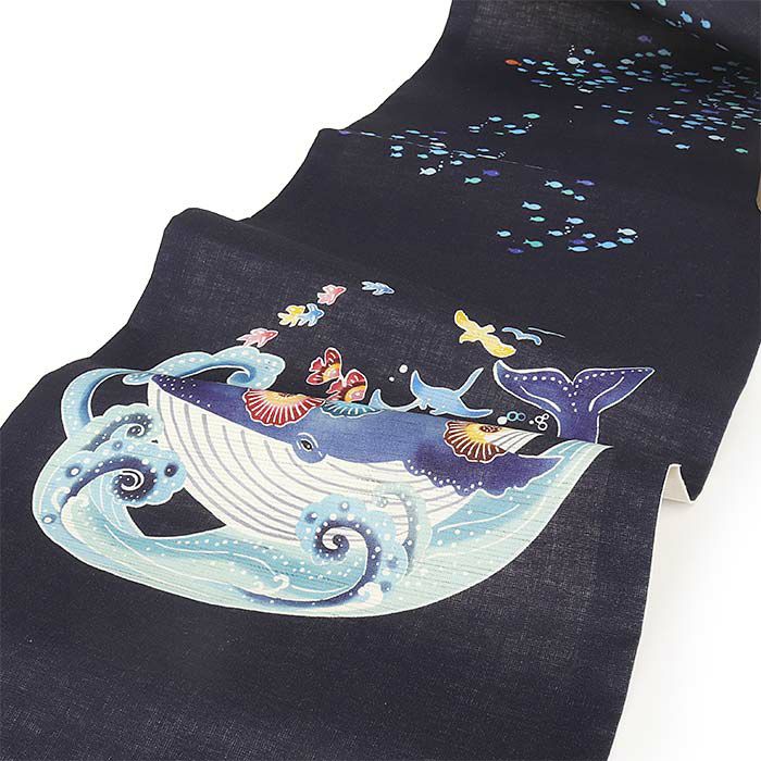 夏京袋帯正絹おしゃれカジュアル名古屋帯