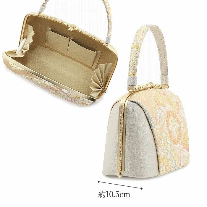 草履バッグセット留袖用訪問着用草履バッグ世美庵Lサイズゴールドシルバー金銀七宝華紋帯地3枚芯日本製痛くない黒留袖色留袖礼装用フォーマル結婚式ぞうり草履草履バック草履バックセット着物