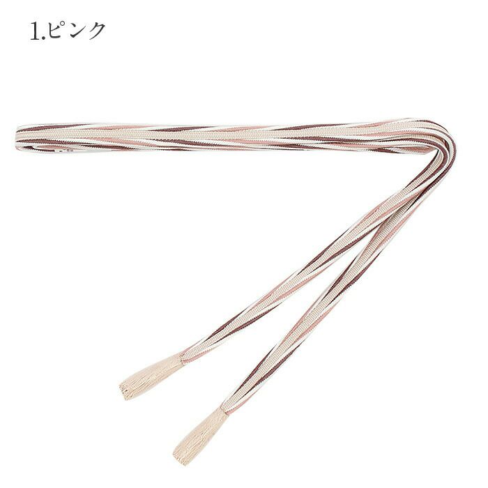 帯締め準礼装普段用全6色桃薄緑水色紺エンジ茶正絹日本製メール便対応可セミフォーマルカジュアルお洒落着物色無地江戸小紋紬御召街着デニム着物木綿着物茶道華道お稽古和装通販購入リバーシブル多色づかいくすみカラー両面大人カラー