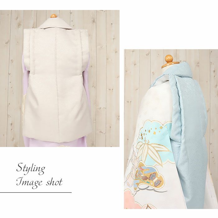 七五三着物3歳女の子男の子男女兼用被布コート単品ニュアンスカラー生成色空色灰桜アイボリー水色グレージュジェンダーレス単色衣装服装子供販売