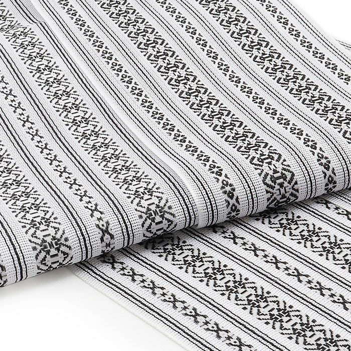 夏帯半幅帯単衣帯紗白黒紺黄色生成り献上ポリエステル日本製小紋夏着物カジュアル着物浴衣ゆかた長尺4m大人おとな女性レディース帯