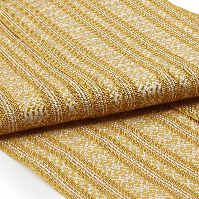 夏帯半幅帯単衣帯紗白黒紺黄色生成り献上ポリエステル日本製小紋夏着物カジュアル着物浴衣ゆかた長尺4m大人おとな女性レディース帯