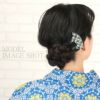 かんざし簪二本挿しバチ型クリアかんざしブルーレッドグリーンクリアラインストーン七宝夏用夏浴衣ゆかた単衣薄物夏着物日本製メール便対応可普段用カジュアル用小紋紬色無地茶道華道お稽古和装通販購入ヘアアクセサリー透明残暑