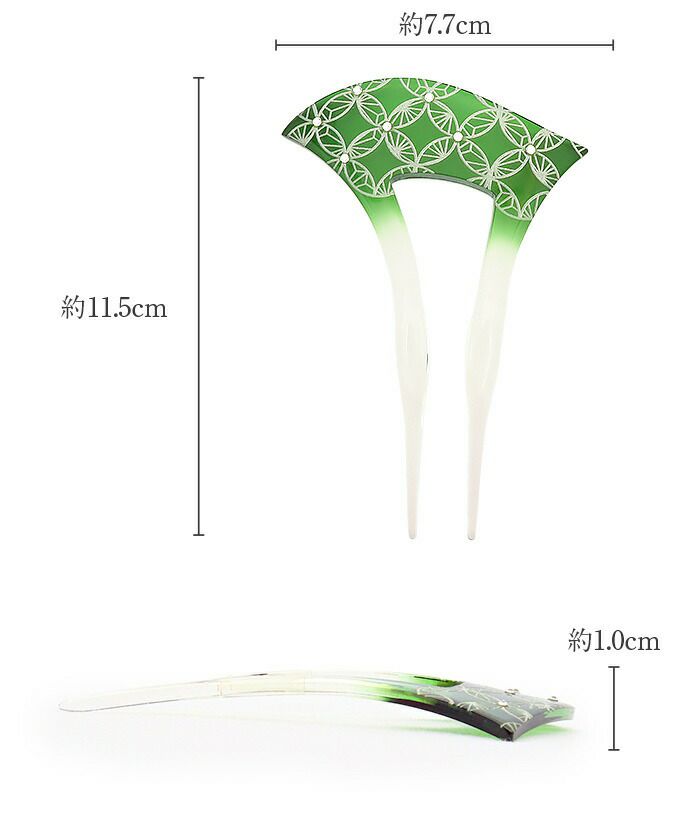 かんざし簪二本挿しバチ型クリアかんざしブルーレッドグリーンクリアラインストーン七宝夏用夏浴衣ゆかた単衣薄物夏着物日本製メール便対応可普段用カジュアル用小紋紬色無地茶道華道お稽古和装通販購入ヘアアクセサリー透明残暑