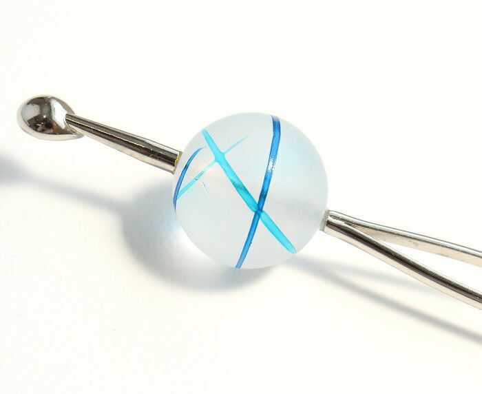 かんざし簪二本挿しブルーピンクイエロー夏用夏浴衣ゆかた単衣薄物夏着物日本製メール便対応可普段用カジュアル用小紋紬色無地和装通販購入ヘアアクセサリー変り玉擦りガラス風アクリル樹脂半透明涼やか夏祭り水風船ヨーヨー残暑