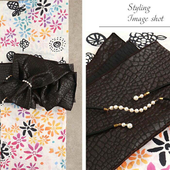 飾り紐パールビーズゆかた紐黒赤茶紺白水色ピンク黄緑8色展開小粒パールゆかた浴衣夏着物お洒落着小紋紬メール便対応可普段用カジュアル用和装通販購入帯締めかざりひも帯飾りお洒落かわいい上品fs