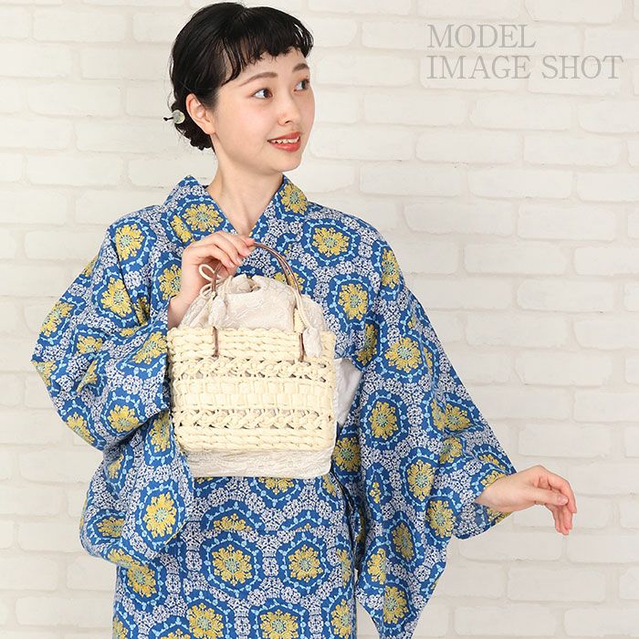 かごバッグかご巾着和紙バッグ和紙製かご巾着レディース浴衣用ゆかた用洋服普段着用Kissteオリジナル全5色蒸栗色黄色ベージュ深紫薄葡萄ピンク灰青紺色夏祭り花火大会お出かけ夏洋装浴衣ゆかたおしゃれかわいい大人カラーくすみカラー