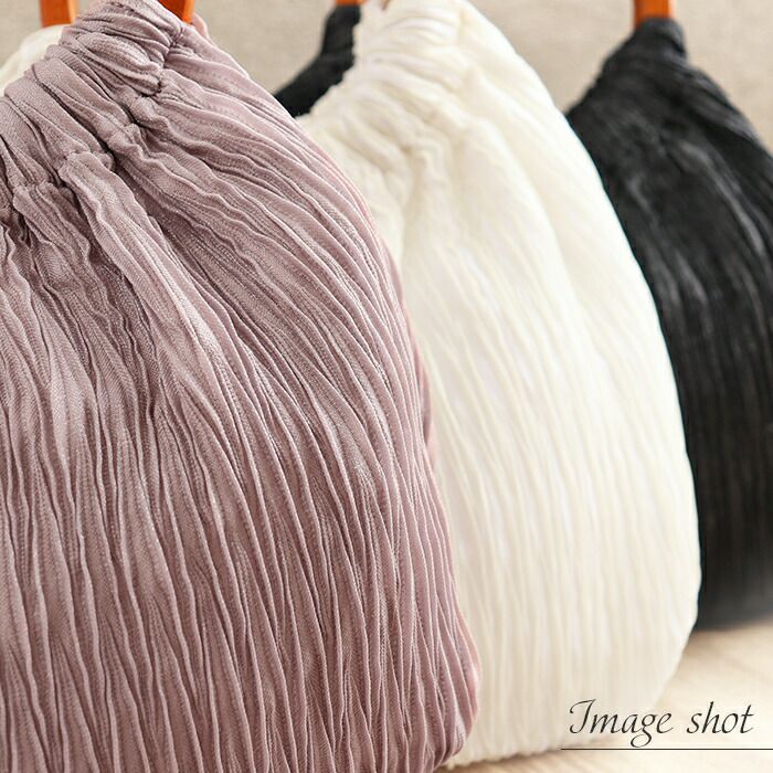 バッグお洒落バッグバルーンバッグハンドバッグ着物和装洋装レディース単品カジュアル用春夏秋ホワイトローズグレーブラック全3色丸ハンドル夏祭り花火大会夏浴衣ゆかたおしゃれかわいい10代20代30代40代50代白灰桃黒軽いふくれ織