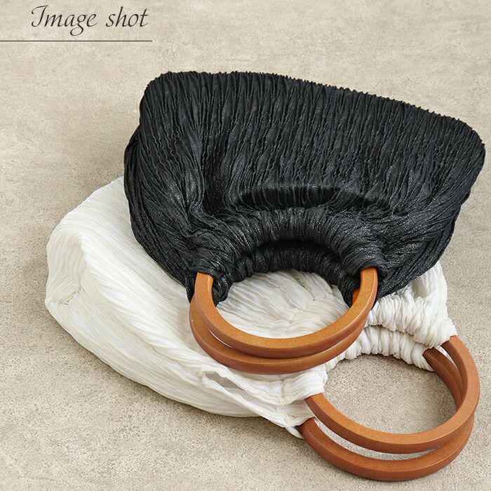 バッグお洒落バッグバルーンバッグハンドバッグ着物和装洋装レディース単品カジュアル用春夏秋ホワイトローズグレーブラック全3色丸ハンドル夏祭り花火大会夏浴衣ゆかたおしゃれかわいい10代20代30代40代50代白灰桃黒軽いふくれ織