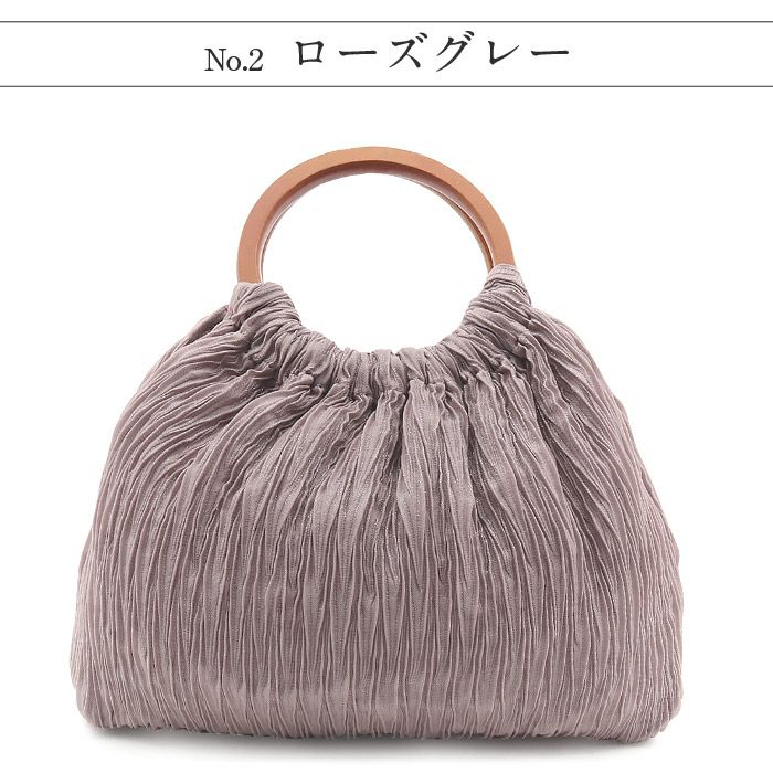 バッグお洒落バッグバルーンバッグハンドバッグ着物和装洋装レディース単品カジュアル用春夏秋ホワイトローズグレーブラック全3色丸ハンドル夏祭り花火大会夏浴衣ゆかたおしゃれかわいい10代20代30代40代50代白灰桃黒軽いふくれ織