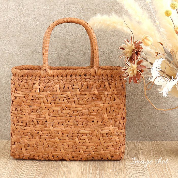 山葡萄かごバッグ山葡萄かごバッグ巾着みだれ編み大人ブラウンカゴバッグやまぶどう山ぶどう持ち手ハンドバッグきもの着物浴衣和装上品かご巾着籠バッグかばんレディースナチュラル素材トート蔓