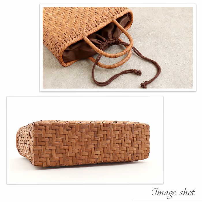 山葡萄かごバッグ山葡萄かごバッグ巾着網代編み大人ブラウンカゴバッグやまぶどう山ぶどう持ち手ハンドバッグきもの着物浴衣和装上品かご巾着籠バッグかばんレディースナチュラル素材トート蔓網代