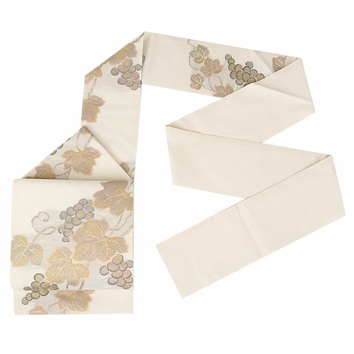 小紋紬色無地御召などのお着物にすぐ使えるお仕立て上がり九寸名古屋帯。春秋冬袷単衣の時期のお着物のお締めいただけます。