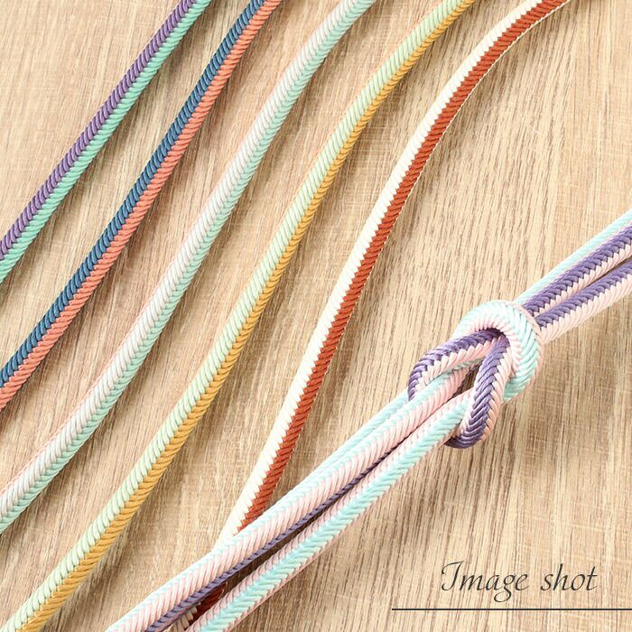 帯締め正絹重要文化財五嶋紐丸組山吹黄ピンク紫青緑ミントクリームコーラル6色展開日本製無形文化財江戸組紐普段着小紋紬おしゃれ着物色無地着物和装和服帯締帯〆組紐展覧会お稽古正絹帯締安いおしゃれ