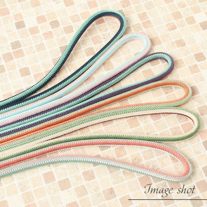 帯締め正絹重要文化財五嶋紐丸組山吹黄ピンク紫青緑ミントクリームコーラル6色展開日本製無形文化財江戸組紐普段着小紋紬おしゃれ着物色無地着物和装和服帯締帯〆組紐展覧会お稽古正絹帯締安いおしゃれ