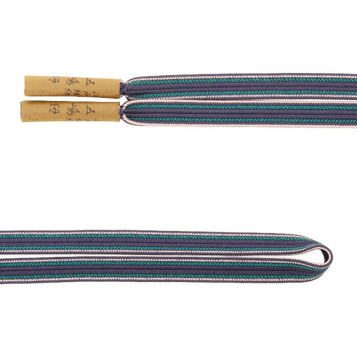 帯締め正絹重要文化財五嶋紐平組エンジ緑黒赤紺紫6色展開日本製無形文化財江戸組紐耳付き普段着小紋紬おしゃれ着物色無地着物和装和服帯締帯〆組紐展覧会お稽古正絹帯締絹100％安いおしゃれ