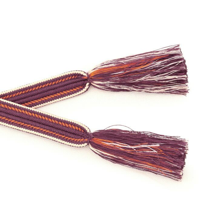 帯締め正絹重要文化財五嶋紐平組エンジ緑黒赤紺紫6色展開日本製無形文化財江戸組紐耳付き普段着小紋紬おしゃれ着物色無地着物和装和服帯締帯〆組紐展覧会お稽古正絹帯締絹100％安いおしゃれ