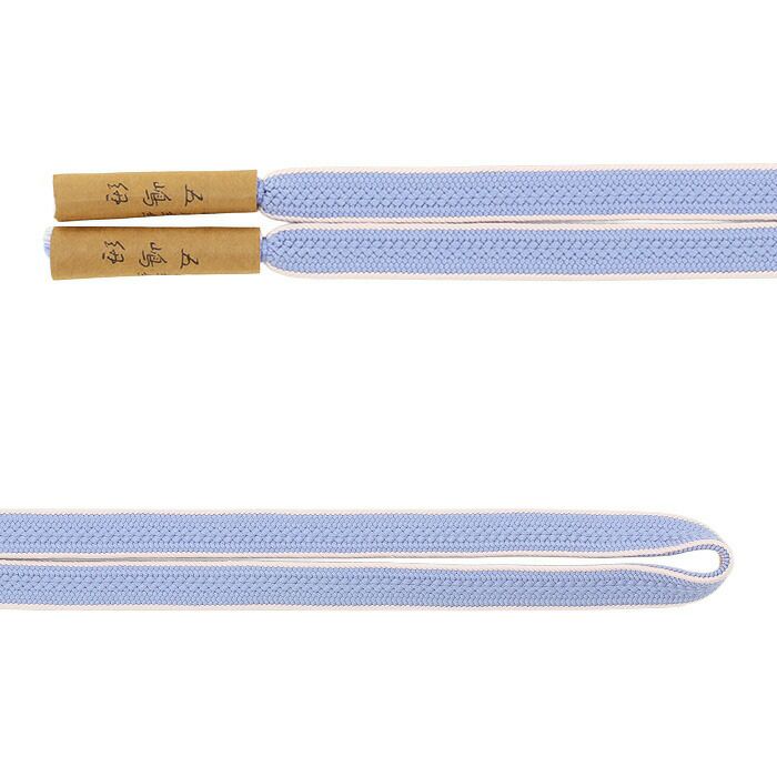 帯締め正絹五嶋紐平組ピンク紫青緑ミント水色白5色展開日本製無形文化財江戸組紐小紋紬木綿着物街着きれいめカジュアル着物和装和服帯締帯〆組紐展覧会お稽古正絹帯締安いおしゃれ耳付きリバーシブル