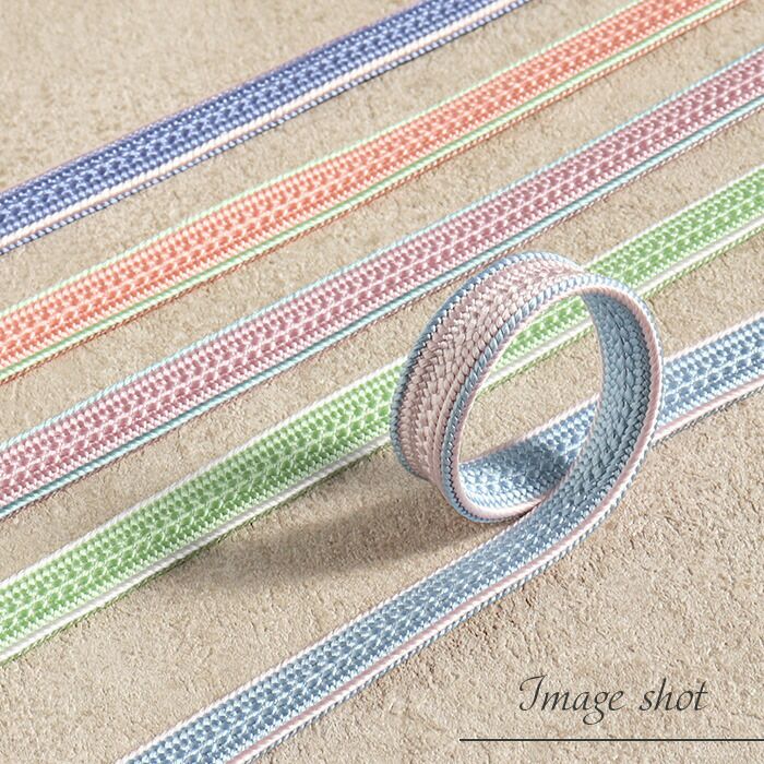 帯締め正絹五嶋紐平組ピンク紫青緑ミント水色白5色展開日本製無形文化財江戸組紐小紋紬木綿着物街着きれいめカジュアル着物和装和服帯締帯〆組紐展覧会お稽古正絹帯締安いおしゃれ耳付きリバーシブル