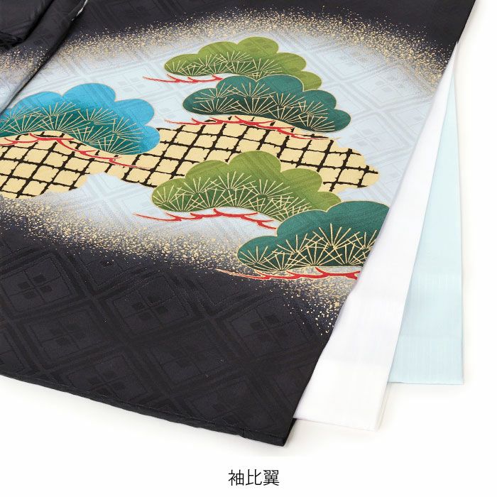 お宮参り着物男の子絹正絹掛け着産着黒鷹束ね熨斗鼓御所車軍配松竹梅吉祥紋友禅金彩新品販売購入きもの祝い着のしめ初着祝着一つ身服装赤ちゃんベビー