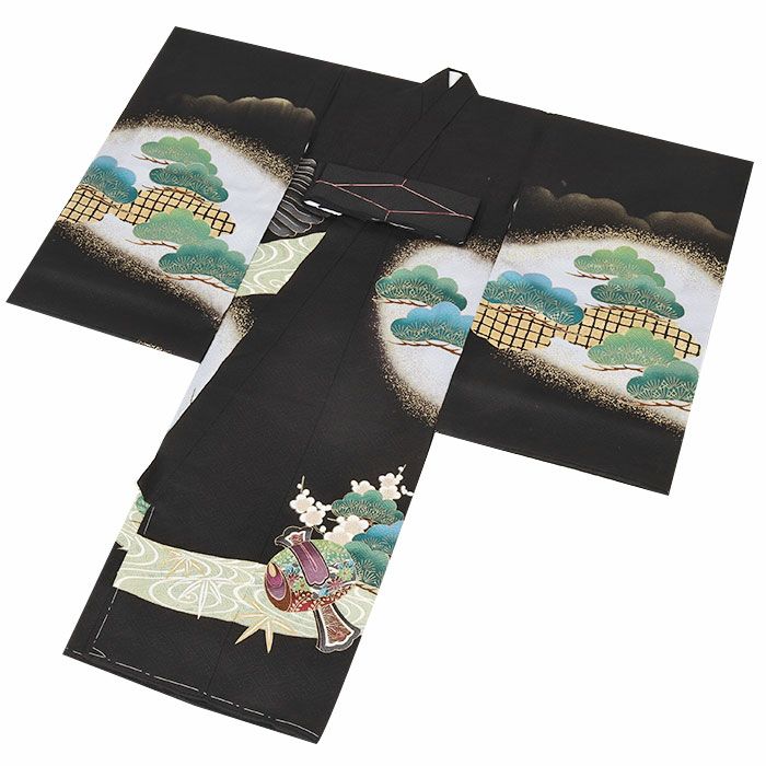 正絹　祝い着　産着　お宮参り　掛け着　袷　男の子　7ー23 正絹 祝い着 産着 お宮参り 掛け着 袷 男の子 7ー23 産着